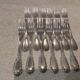 12 silver-plated dessert forks, Louis XVI style, silversmith OD