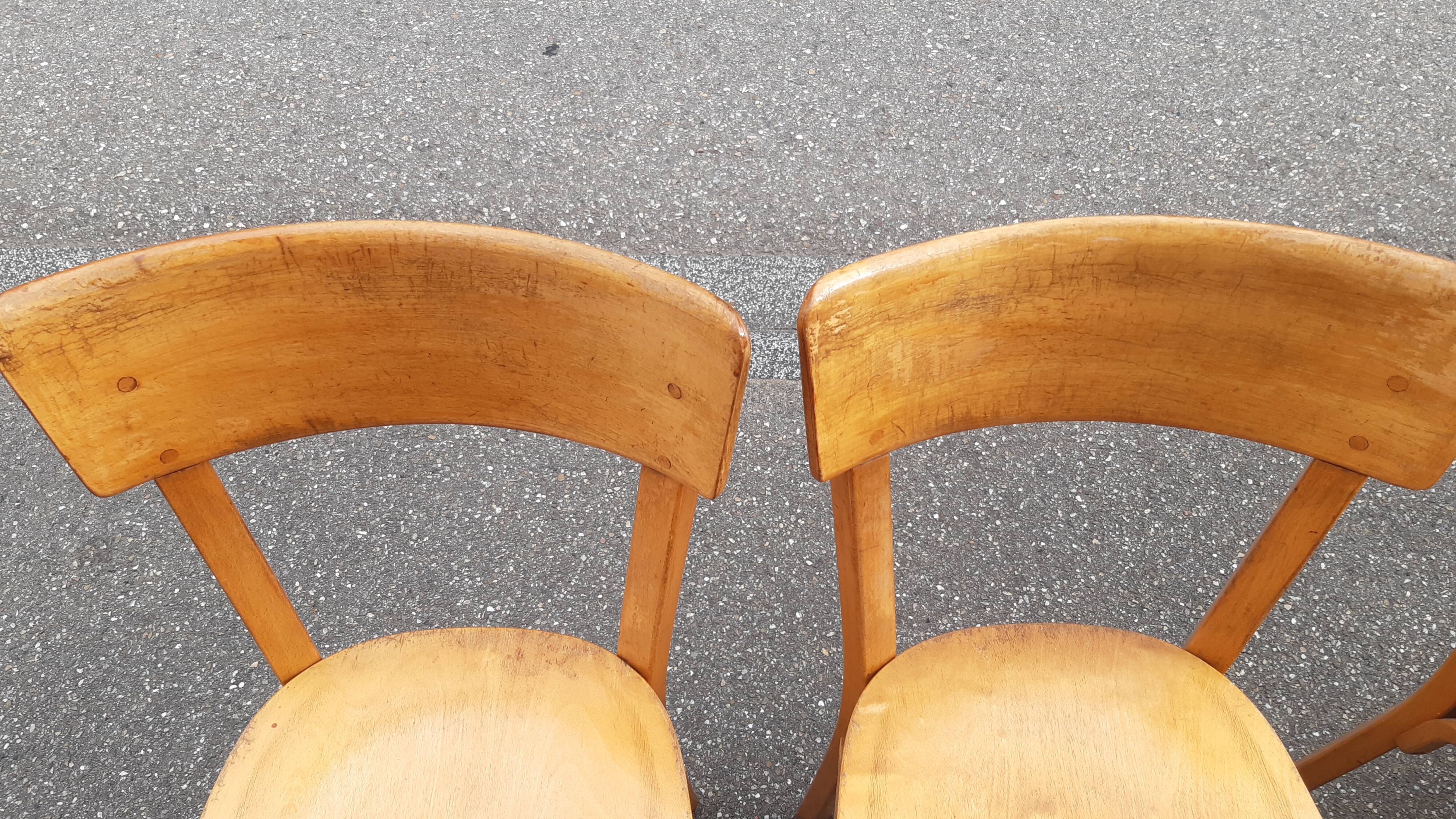 Set of 4 Baumann bistro chairs