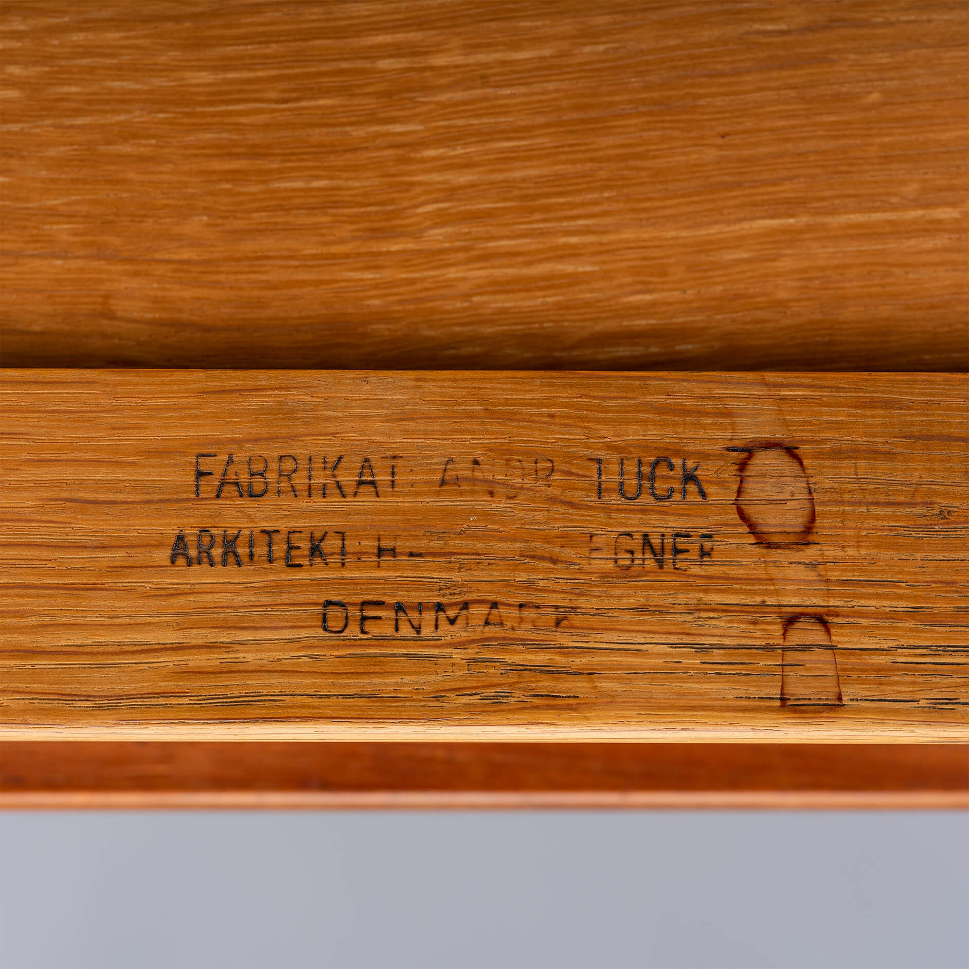 Design midcentury modern desk AT-305 by Hans J. Wegner for Andreas Tuck, 1950s