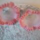 Duo of chandelier tulips or lamp in two-tone opaline