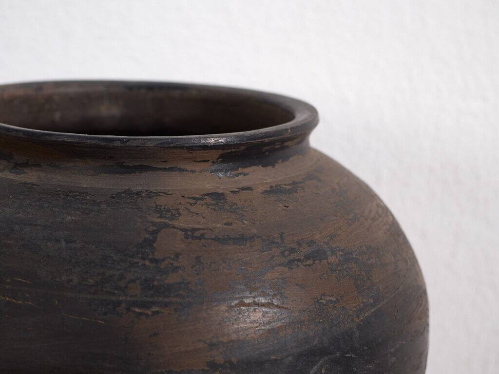 Ancient Asian vase in wabi-sabi style (c.1900) #14