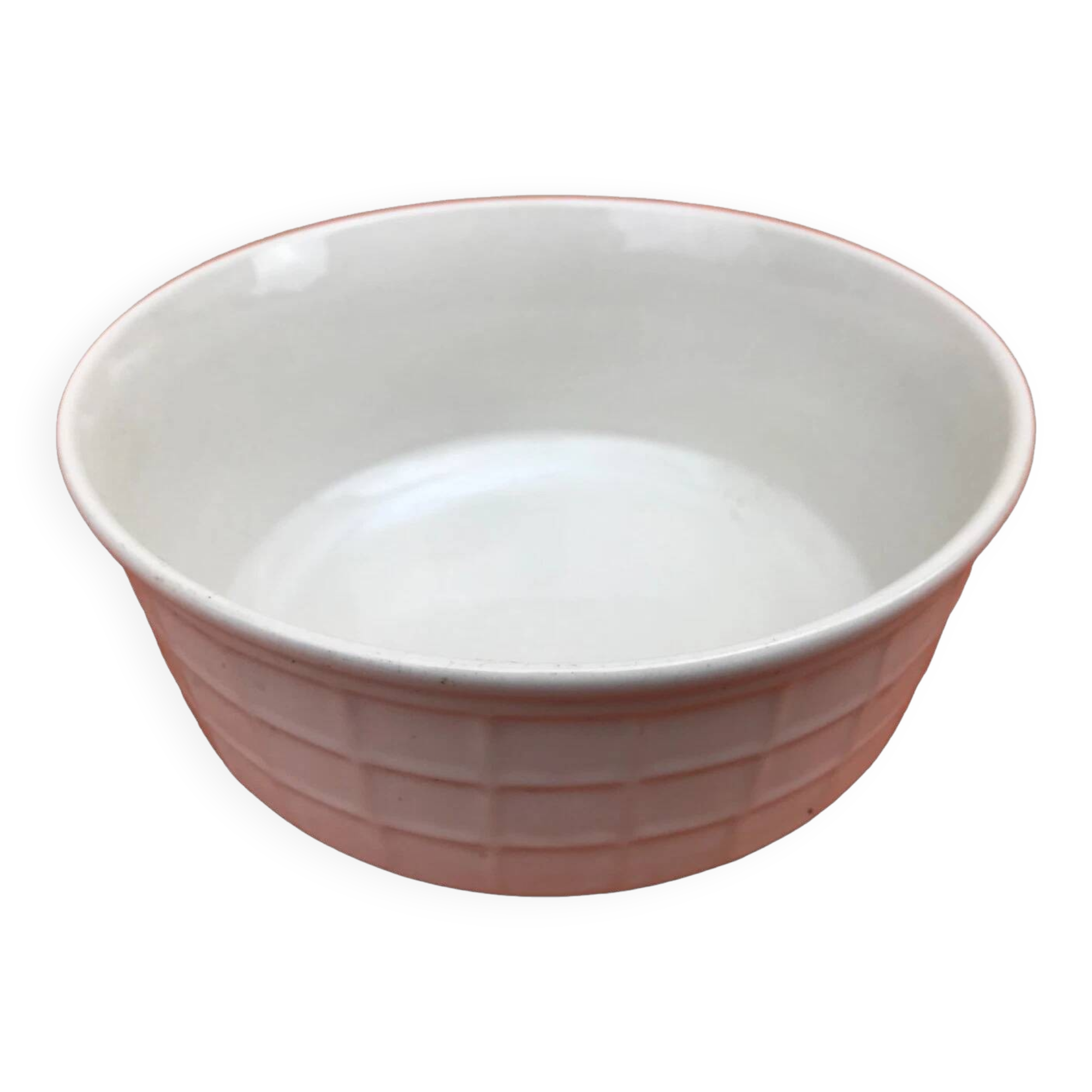 Glazed ceramic salad bowl