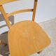 Pair of bistro chairs in light beech.