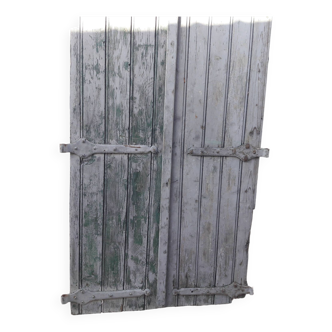 Pair of fir shutters