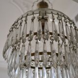 Vintage chandelier entirely made of crystal
