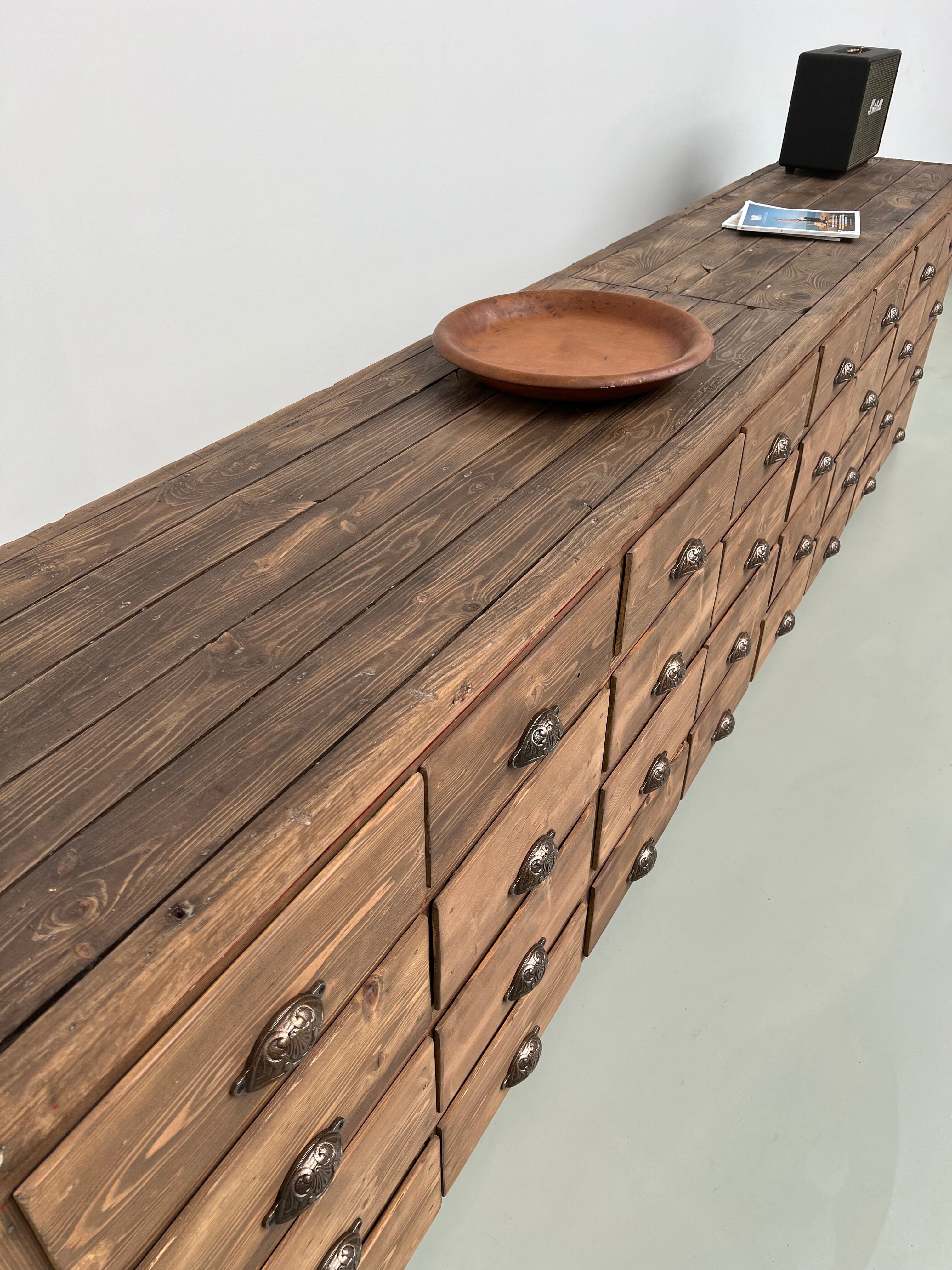 Very large craft furniture with 32 drawers