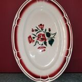 Digioin-style red oval dish