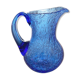 Carafe Biot blue color glass