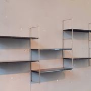 Modular wall shelf self, for mofp, 1960.