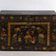 Antique black lacquered pine chest – China, circa 1900