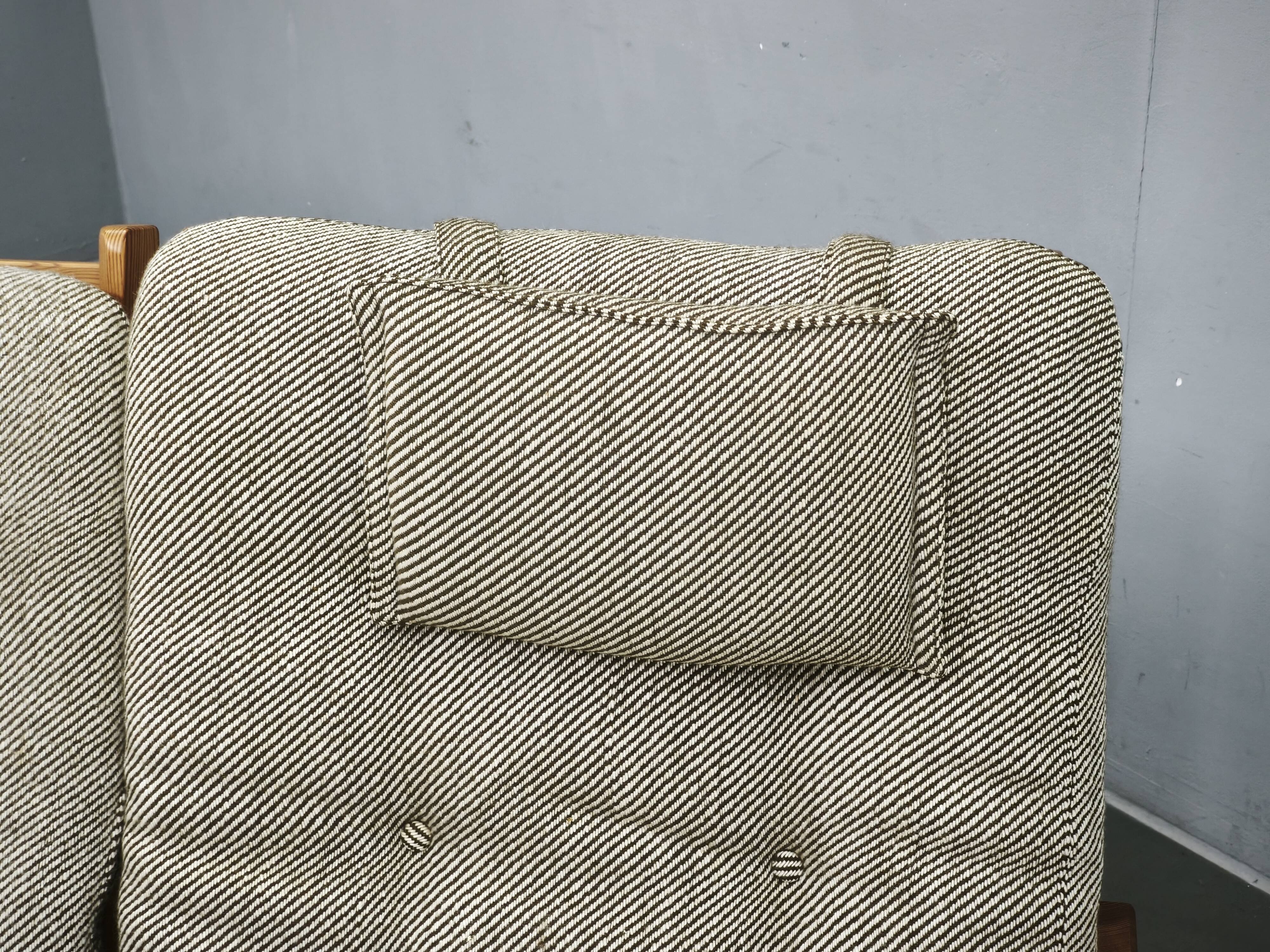 Yngve Ekström Dymling Three-Seater Pine Sofa for Swedese, 1970s