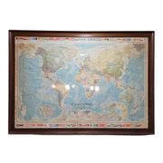Globe map / Planisphere "Le Monde Politique", National Geographic Institute, 20th century – Fran