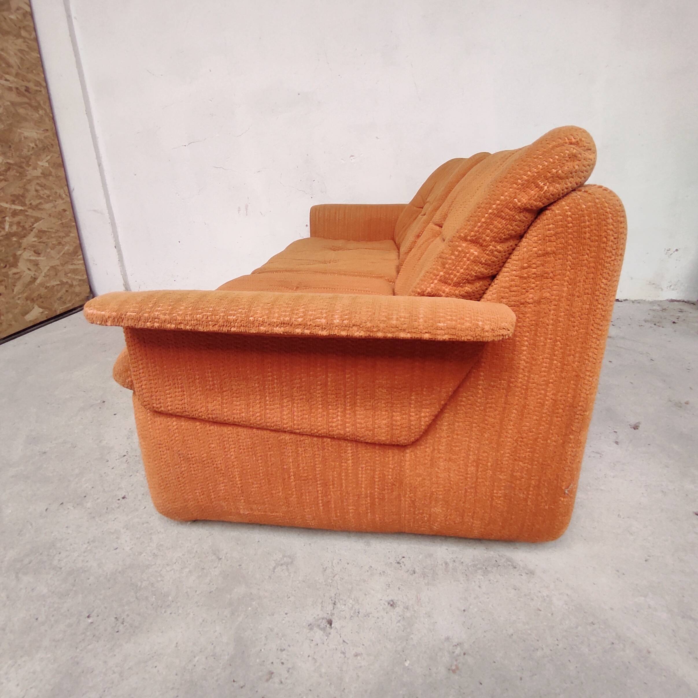 Orange living room set, 1970