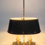 French hot water bottle lamp green and golden age 40