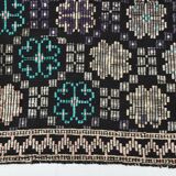 Blue & Black Handmade Wool Kilim Rug, 194x305Cm