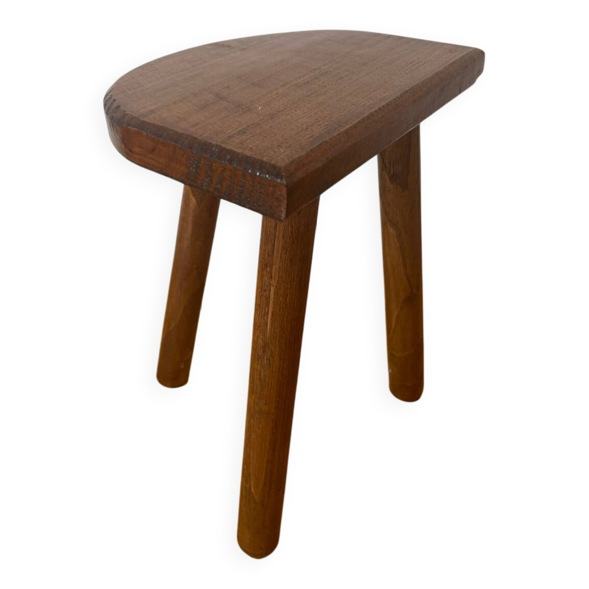 Tabouret tripode demi-lune
