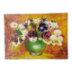 Acrylic on canvas, old painting, vintage still life, country decoration