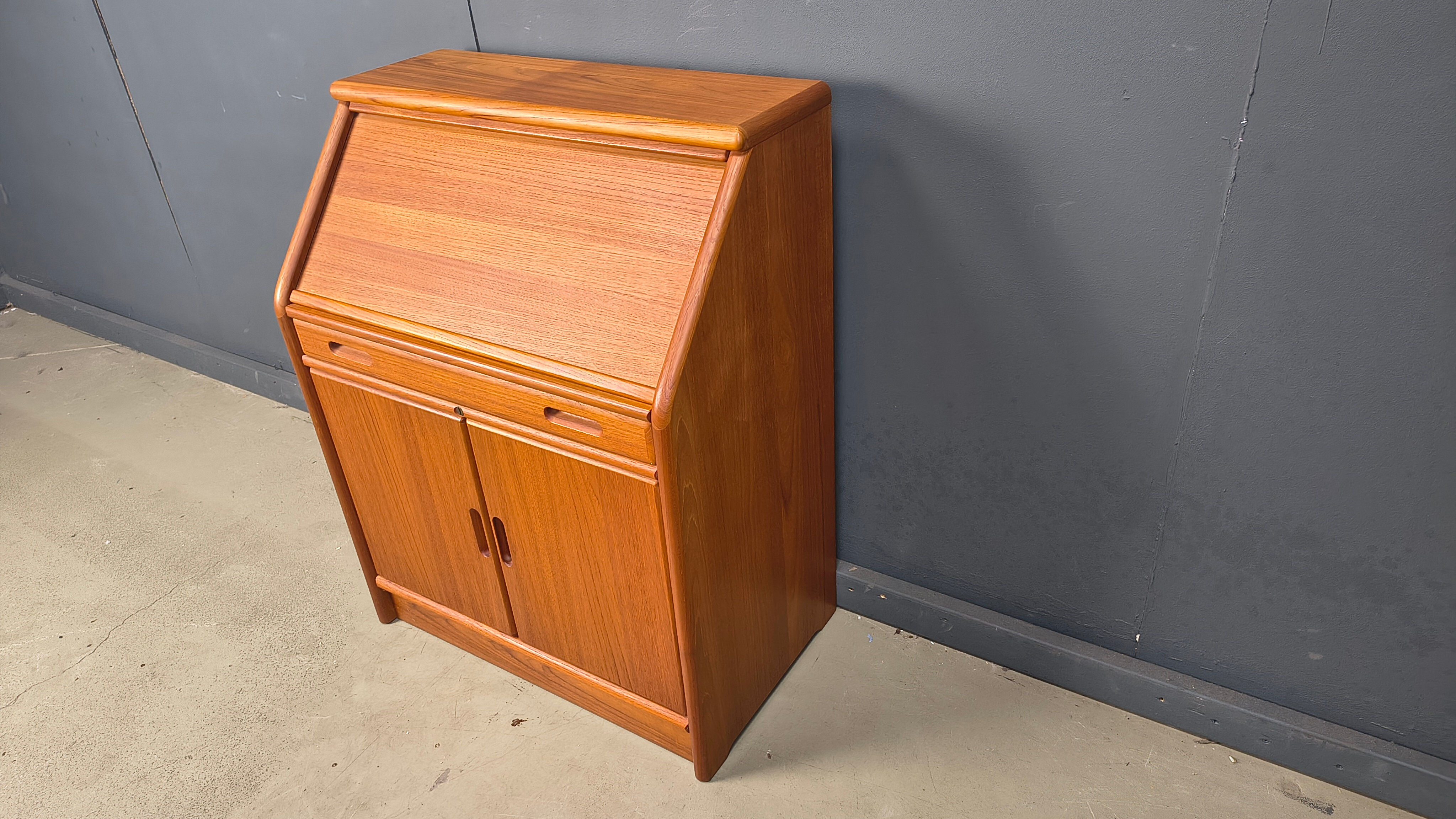 Teak secretaire by Dyrlund, Denmark, 1960s