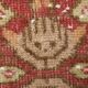 2x7 Vintage Burgundy Cream Turkish Runner Rug, 80x214Cm