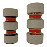 Space Age Op Art Vases from Royal KPM, 1960s, Set of 2