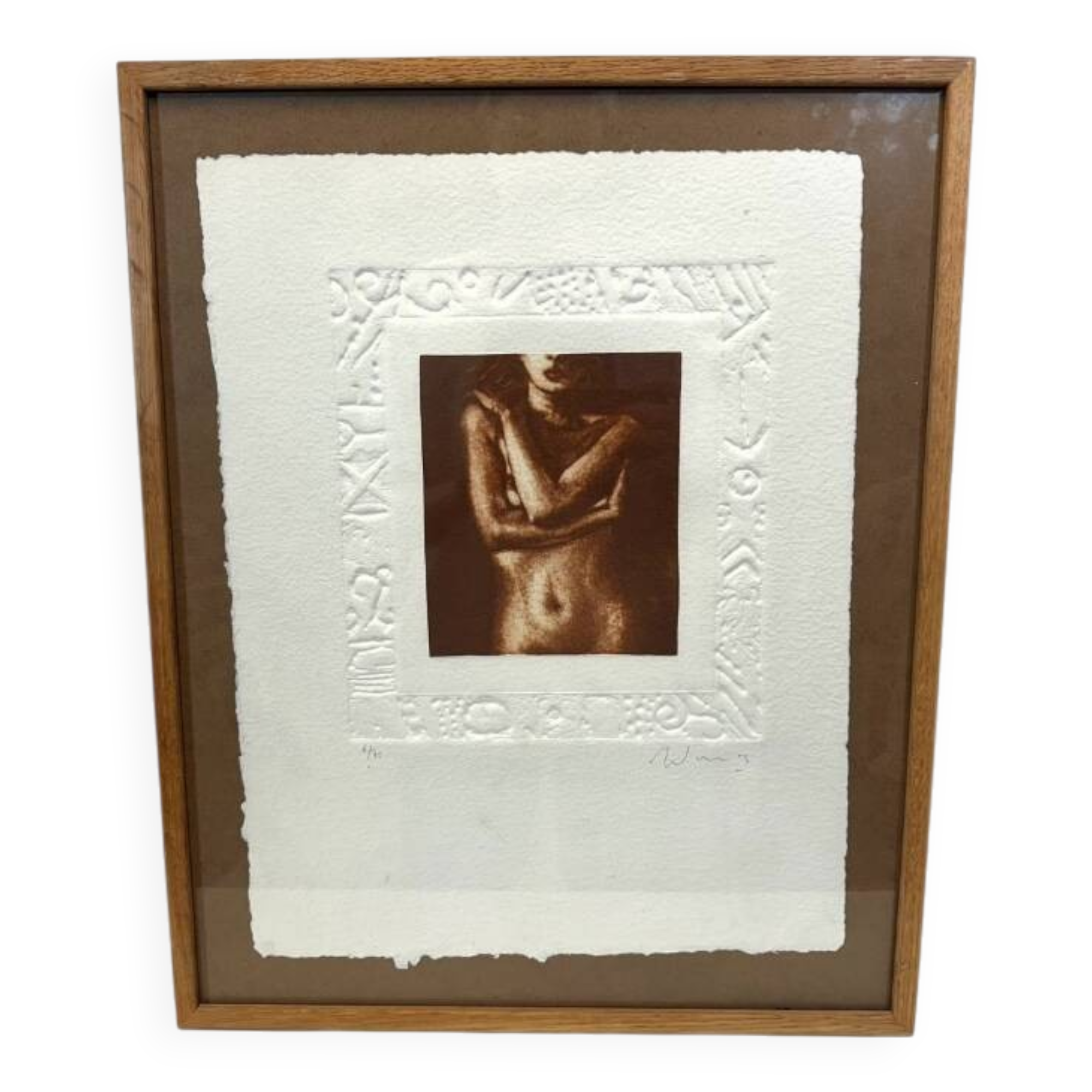 Lithographie Alain Soucasse :       Nu II
