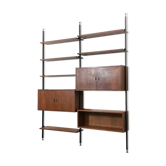 Meuble de rangement modulaire et bibliothèque Italie, années 60