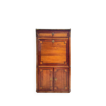 Tuart jean-baptiste ii marquetry wood secretary, stamped
