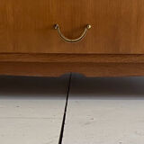 Commode basse vintage pieds compas