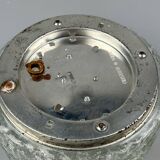 60s 70s ceiling lamp Glashütte Limburg Germany Plafoniere glass & metal