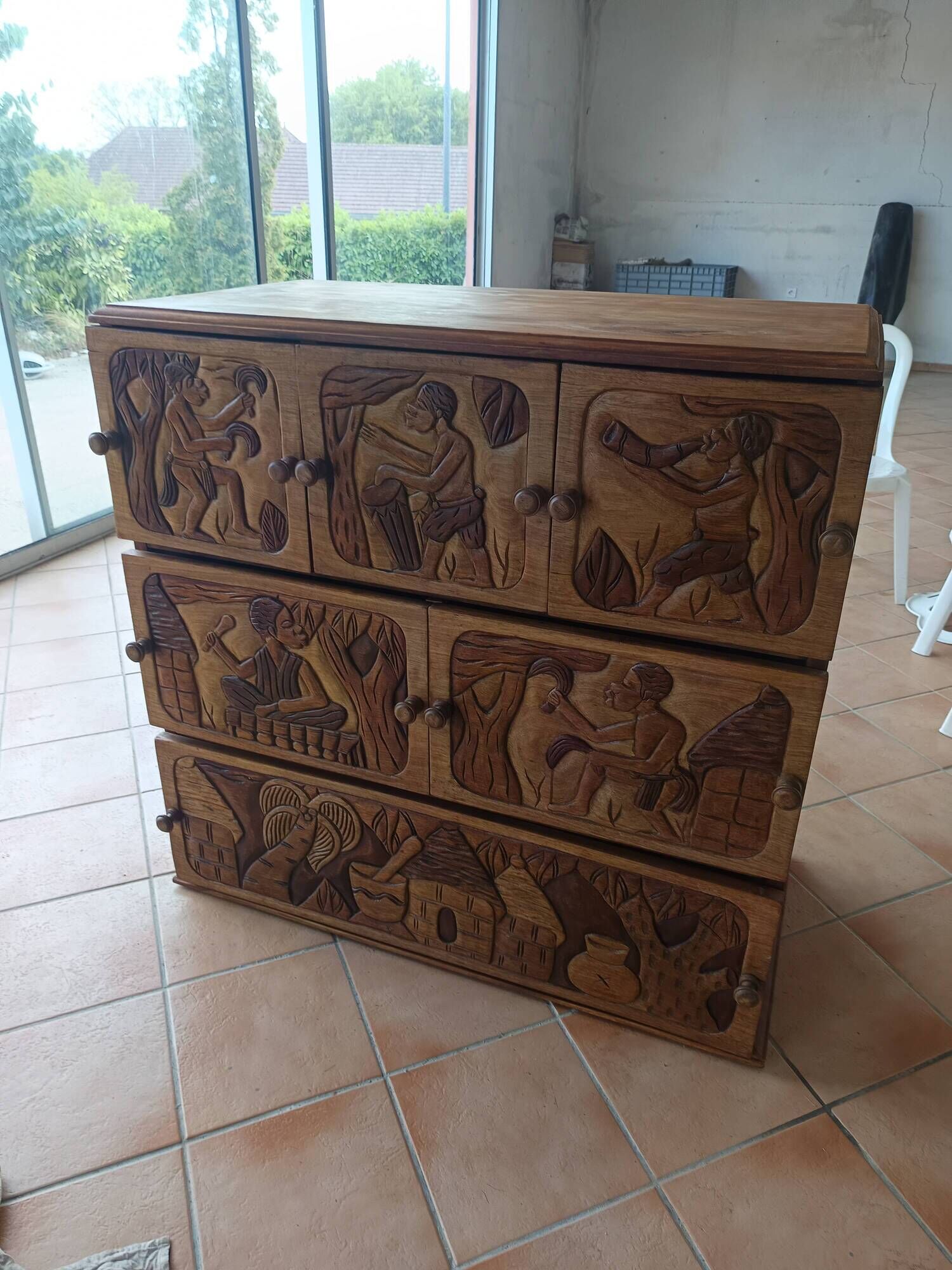 African drawer furniture
