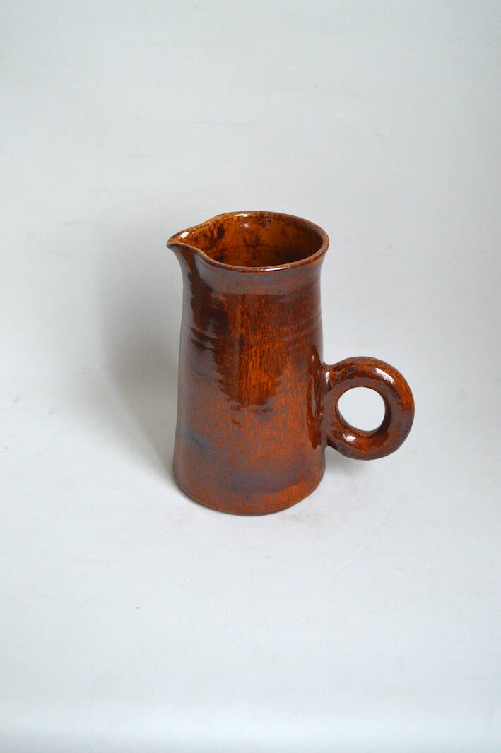 Tamegroute-inspired stoneware carafe
