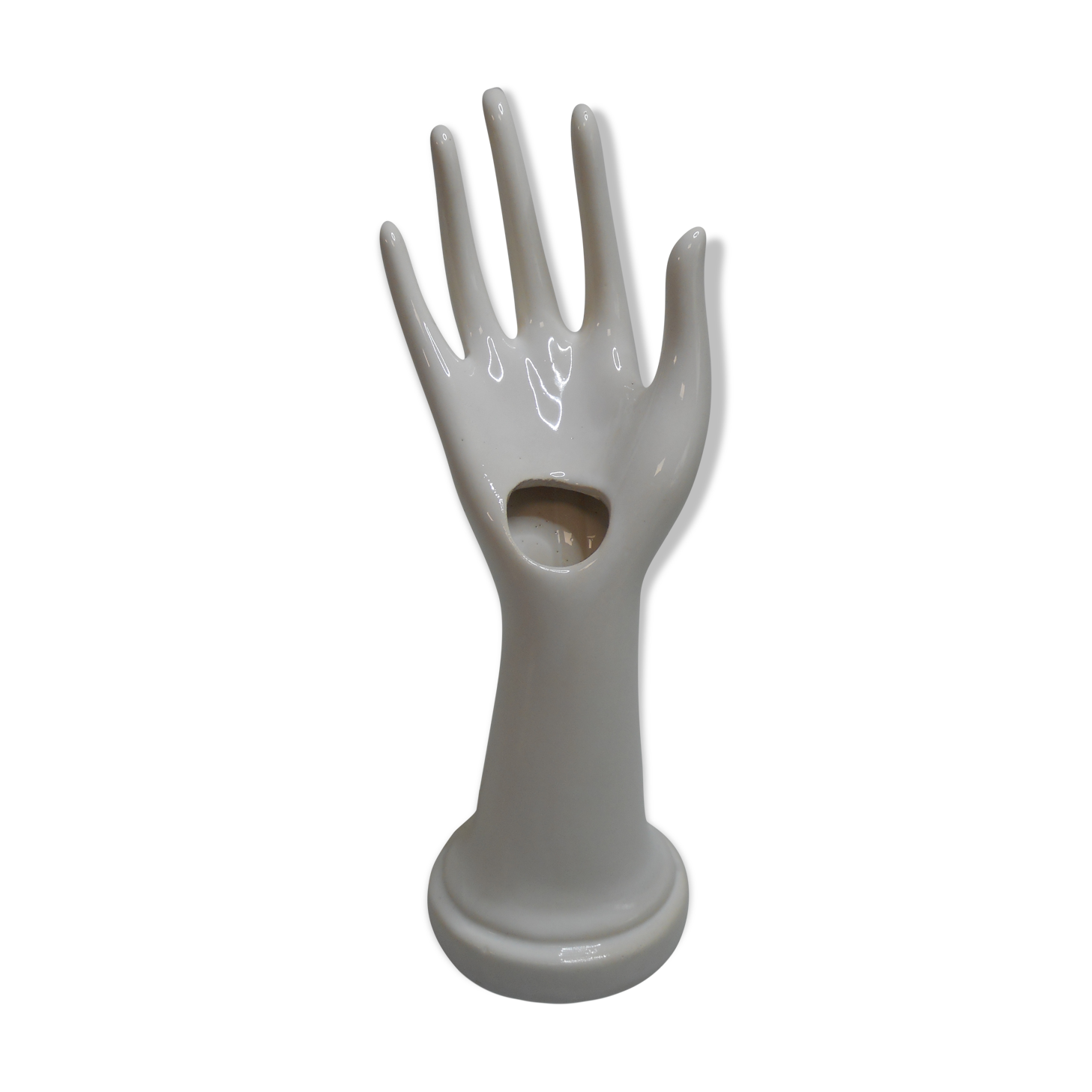 Vintage white porcelain hand