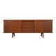 Teak sideboard with sliding doors, Denmark, 1960s