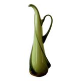Vintage vase in green blown glass - Fratelli Betti Cristallerie - Empoli