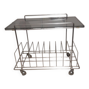 meuble HI FI verre fumée