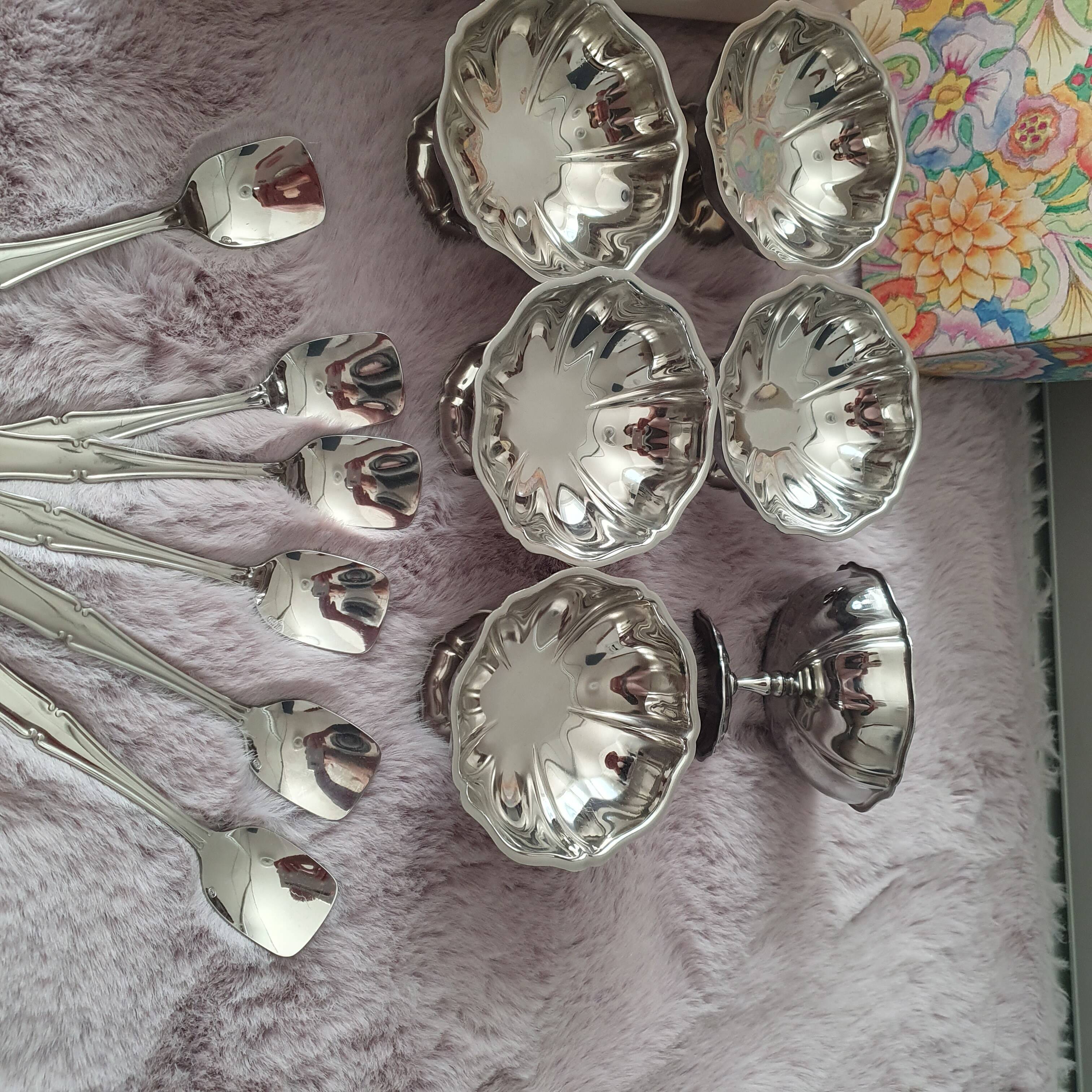 Vintage Jean Couzon Ice Cream Set