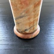 Pink marble vase in Art Deco style