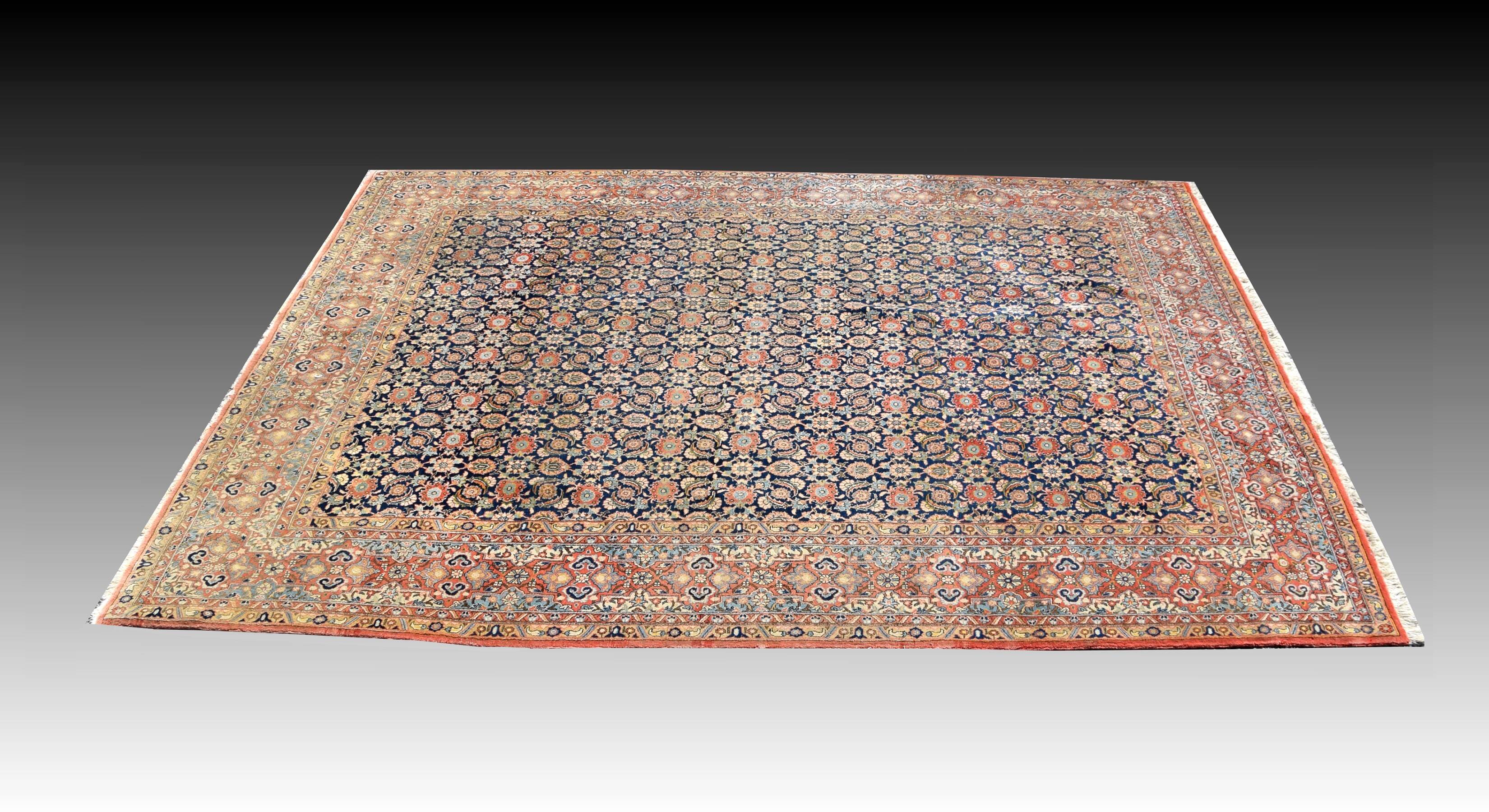 Iran GHOUM oriental rug - : 3.33 X 2.35 Meters -