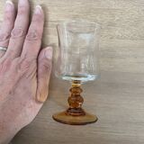 Set of 6 Luminarc white wine glasses, Antique model