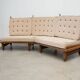 Curved sofa by Guillerme et Chambron for Votre Maison