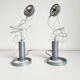 Pair of Postmodern Halogen Designer Table Lamps, Italy 1980's, 1990's
