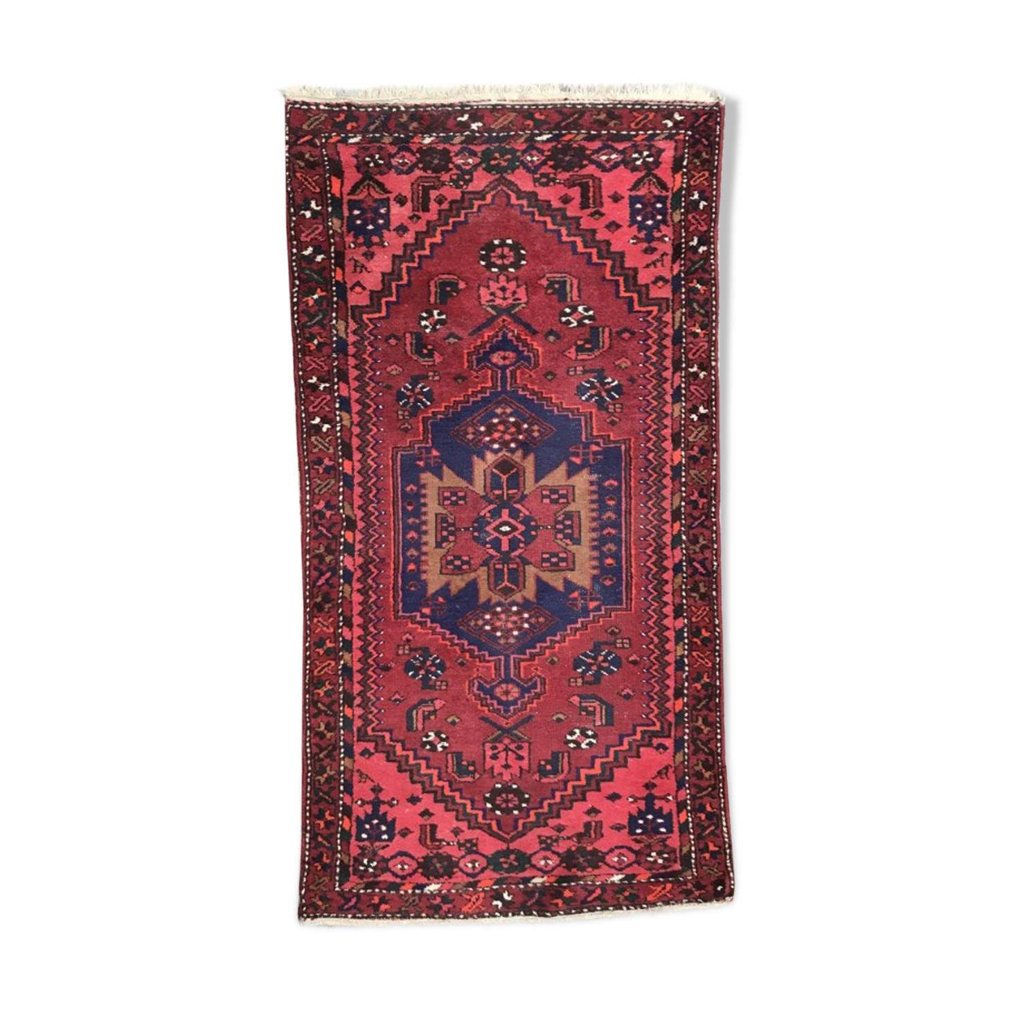 Carpet vintage Persian Hamadan done hand 110 X 210 CM