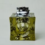 Magnifying glass lighter by Antonio Imperatore, black Murano glass, Italy, 1970