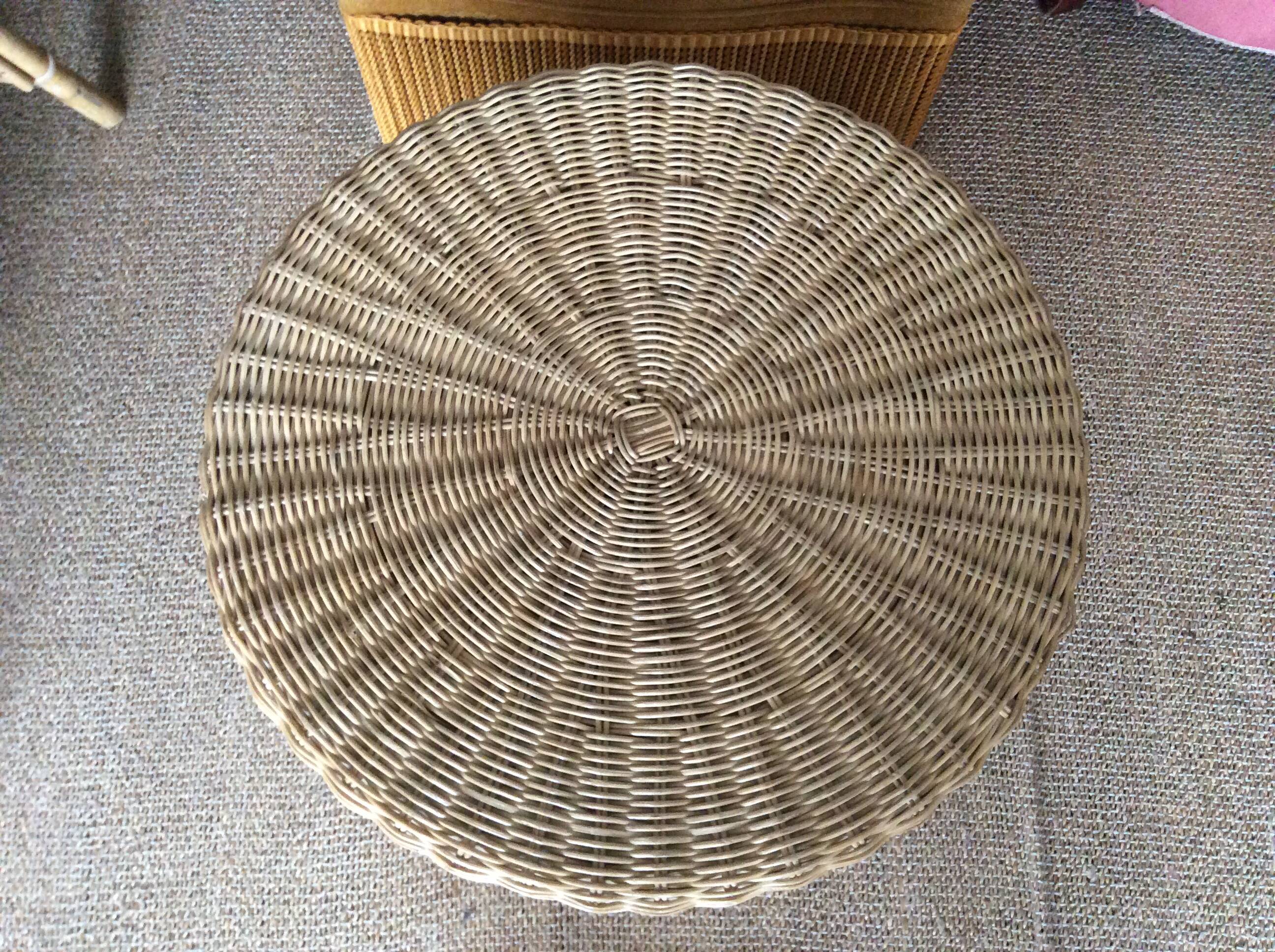 Wicker coffee table