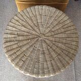 Wicker coffee table