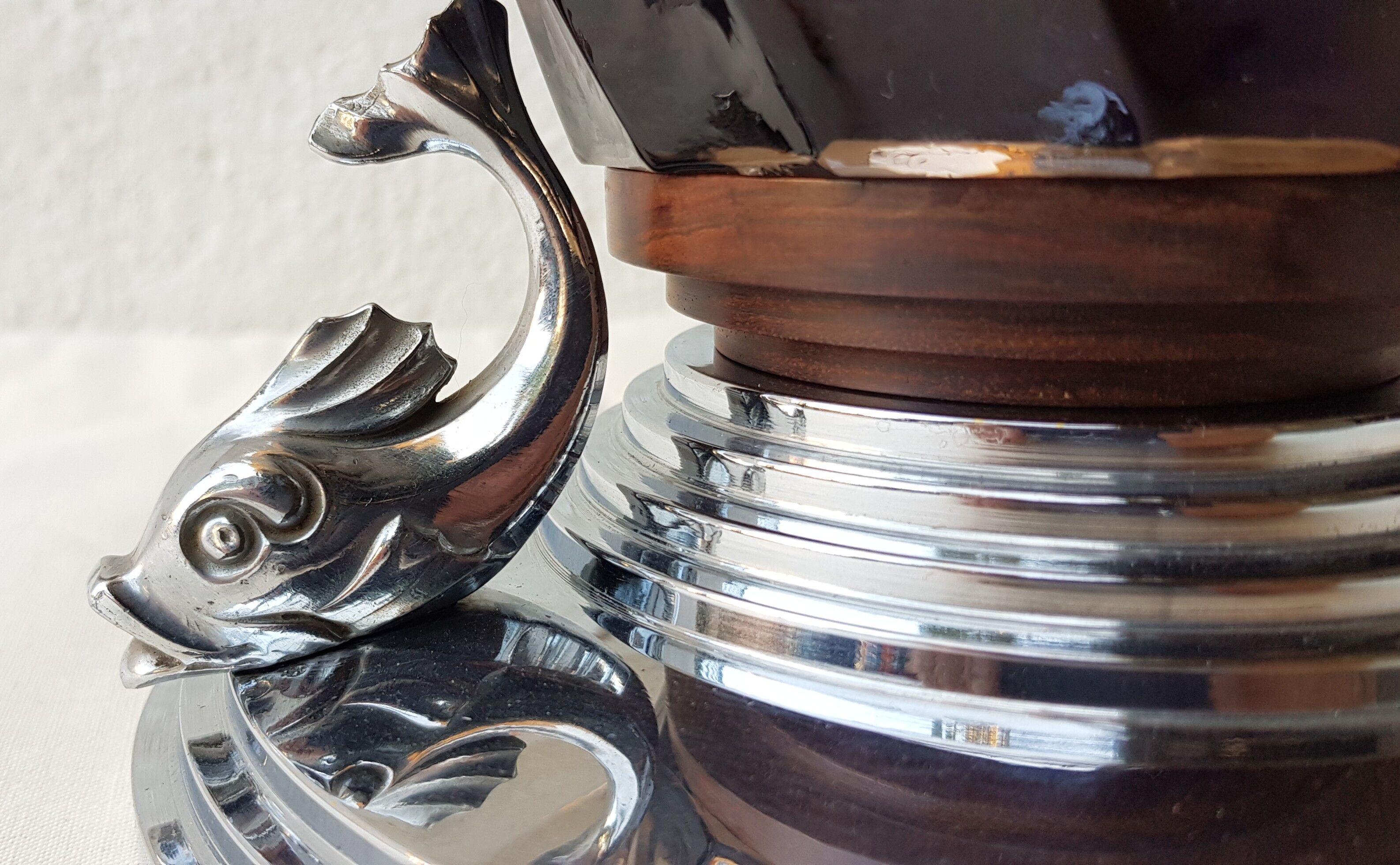 Glass cut smoked art deco