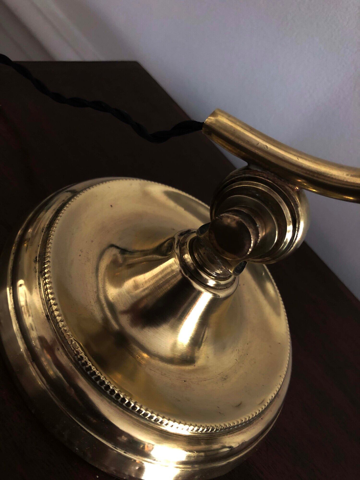 Articulated desk lamp called notary or brass banker 1900 - 1930