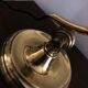Articulated desk lamp called notary or brass banker 1900 - 1930