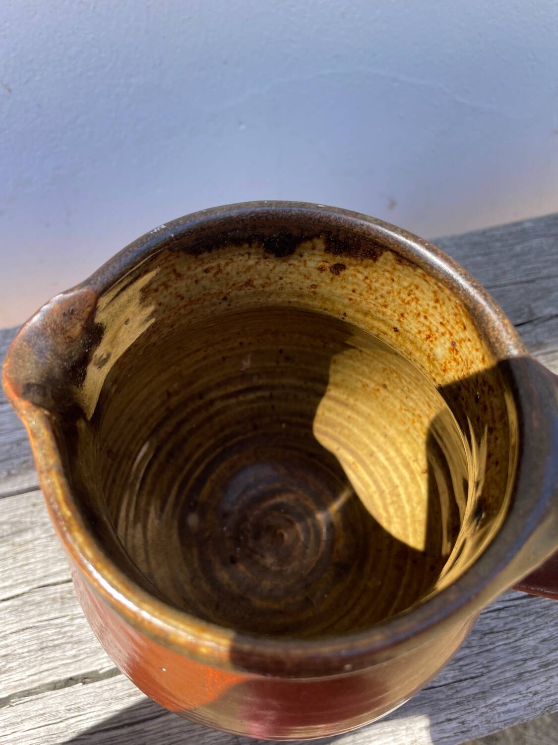Italian glazed ceramic jar