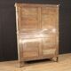 Antique lacquered and gilded Italian wardrobe in Louis XVI style from 19th century